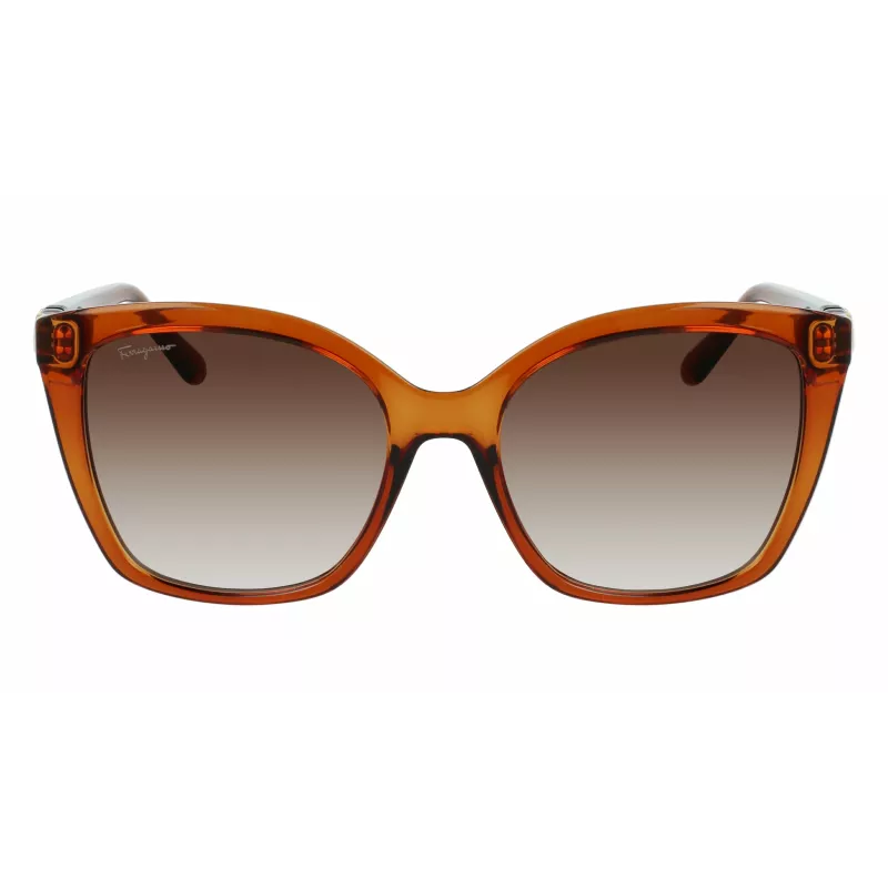 Salvatore Ferragamo SF1026S-261 Women's Cat Eye Sunglasses Havana Brown Gradient 54mm