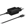 Samsung 25W Travel Charger with USB-C to USB-C Cable (EP-TA800EBE + EP-DA905BBE), Black - Bulk