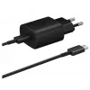 Samsung 25W USB-C Super Fast Charging Travel Adapter with USB-C to USB-C Cable - Black