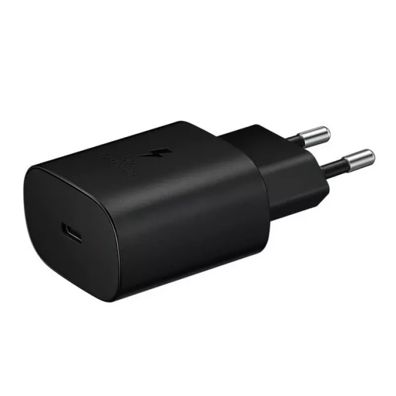 Samsung 25W USB-C Super Fast Charging Travel Adapter with USB-C to USB-C Cable - Black