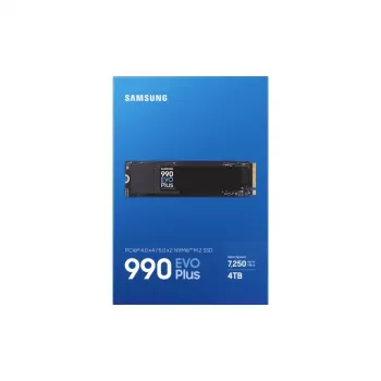 Samsung 990 EVO Plus 4TB M.2 PCIe 4.0 NVMe SSD, 7150 MB/s Read, 6900 MB/s Write, 1.35M IOPS, Black