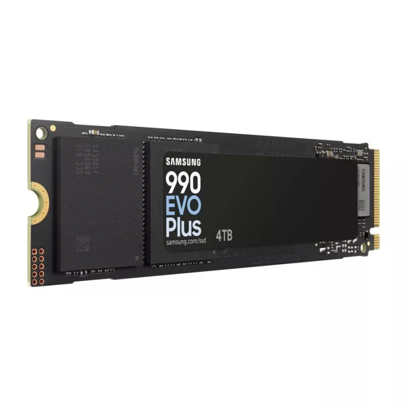Samsung 990 EVO Plus 4TB M.2 PCIe 4.0 NVMe SSD, 7150 MB/s Read, 6900 MB/s Write, 1.35M IOPS, Black