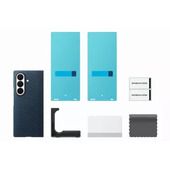 Samsung Carbon Magnet Case for Galaxy Fold 8 Ultra, Navy