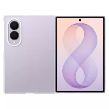 Samsung Clear Case for Galaxy Z Fold8 Transparent Polycarbonate Back Cover with Wireless Charging Support (EF-QF971CTEGWW)