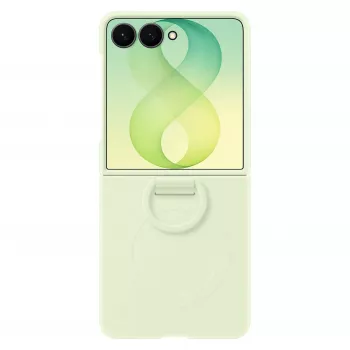Samsung EF-EF776CGEGWW Silicone Ring Magnet Cover for Galaxy Z Flip8, Green
