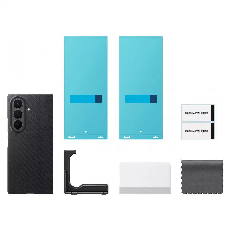 Samsung EF-KF976SBEGWW Carbon Magnet Case for Galaxy Fold 8 Ultra - Black