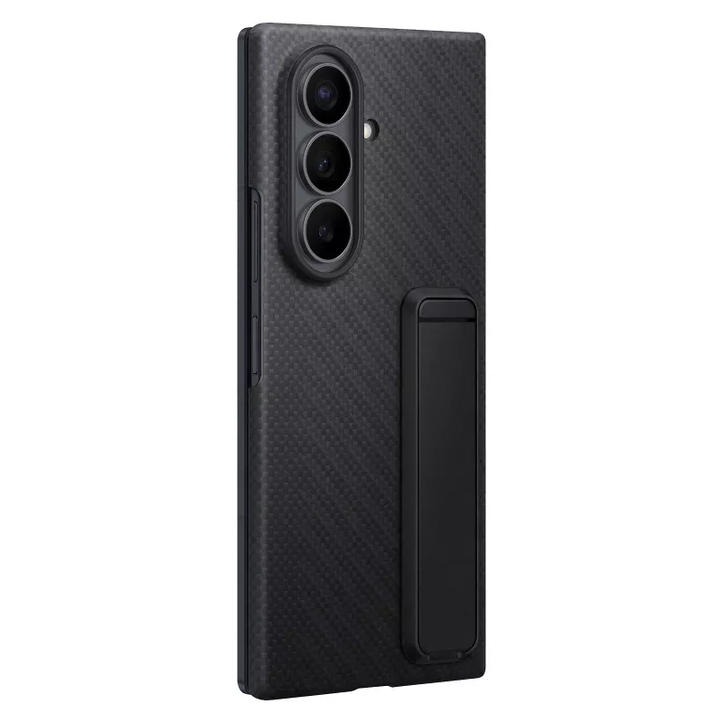 Samsung Carbon Standing Case for Galaxy Z Fold8 Ultra - Black with S Pen Slot and Kickstand