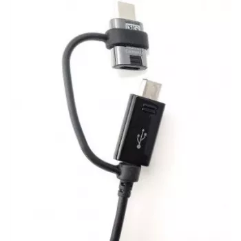 Samsung EP-DG950DBE Combo microUSB Data Cable with USB-C Reduction 1.4m Black (Bulk)