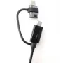 Samsung EP-DG950DBE Combo microUSB Data Cable with USB-C Reduction 1.4m Black (Bulk)
