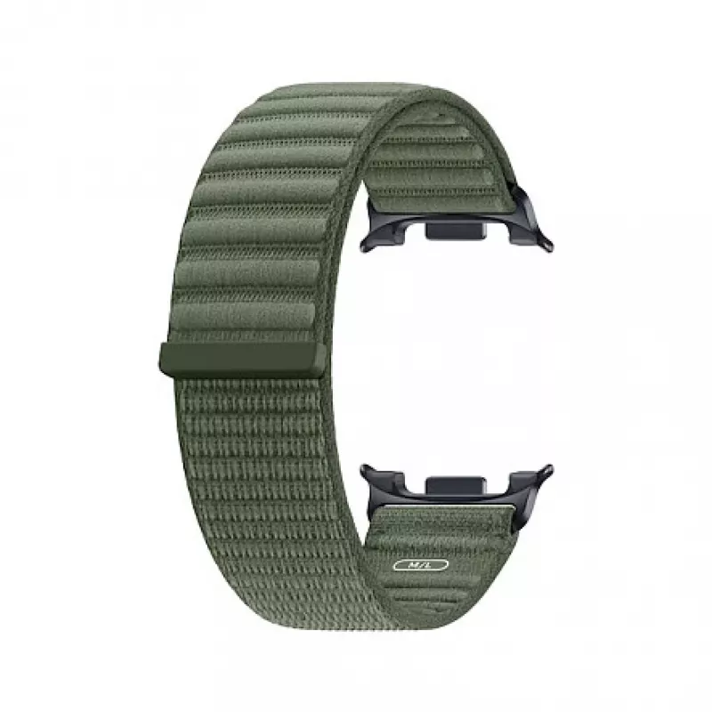 Samsung Fabric Band (M/L) for Galaxy Watch9 & Watch8 - Olive Woven Nylon Smartwatch Strap
