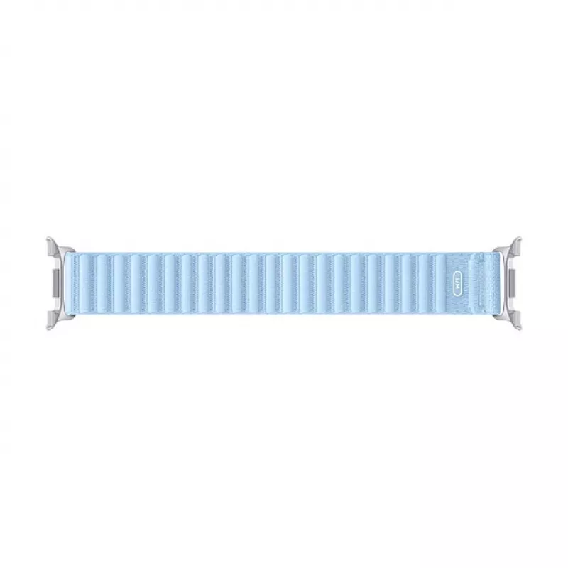 Samsung Fabric Band (S/M) Blue for Galaxy Watch8 & Watch9 – Woven Smartwatch Strap, 20mm Lug Width, Hook-and-Loop