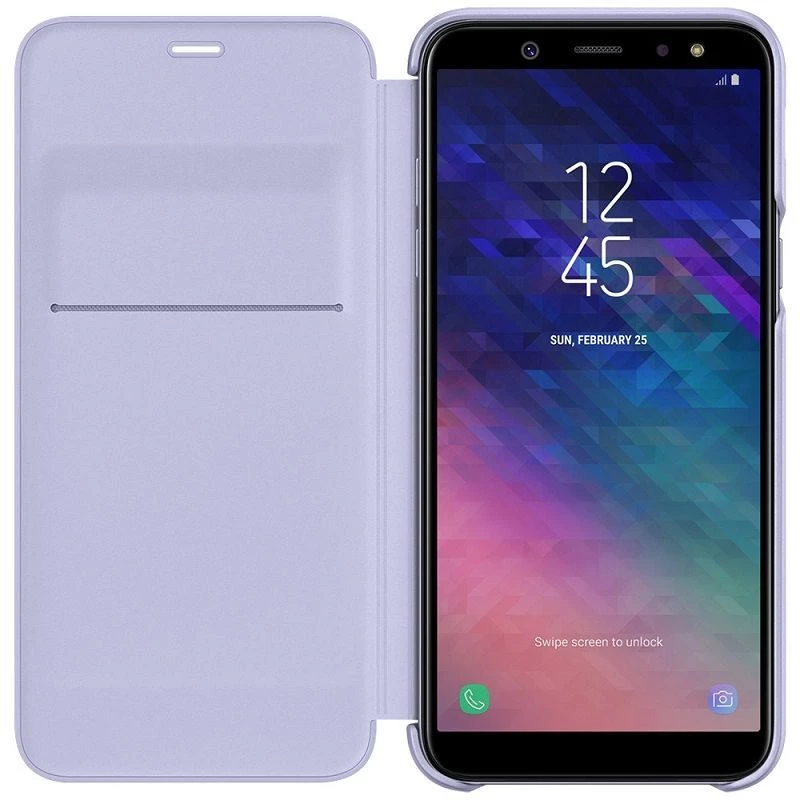Samsung Galaxy A6+ (2018) Wallet Cover Purple