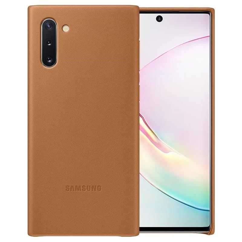 Samsung Galaxy Note 10 Leather Cover Camel