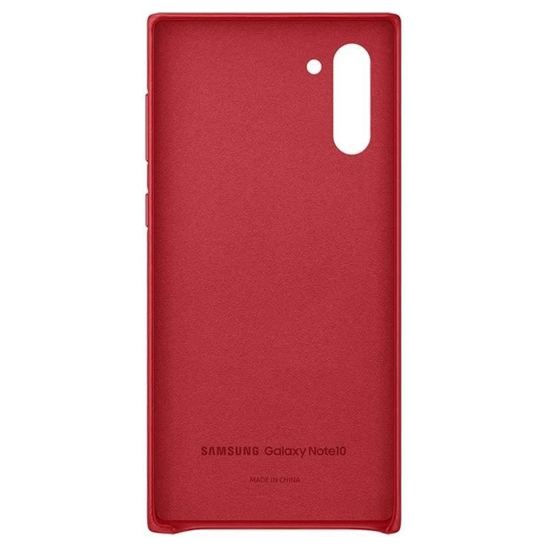 Samsung Galaxy Note 10 Leather Cover Case Red