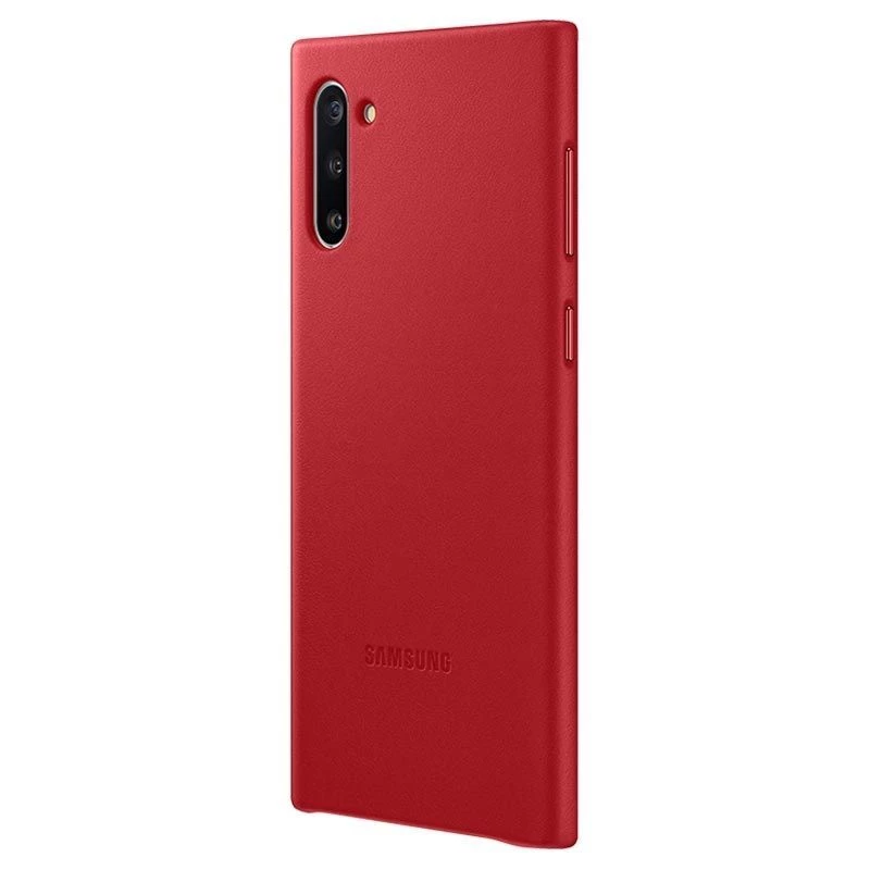 Samsung Galaxy Note 10 Leather Cover Case Red