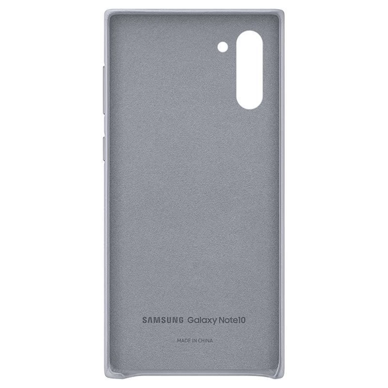 Samsung Galaxy Note 10 Leather Cover Gray