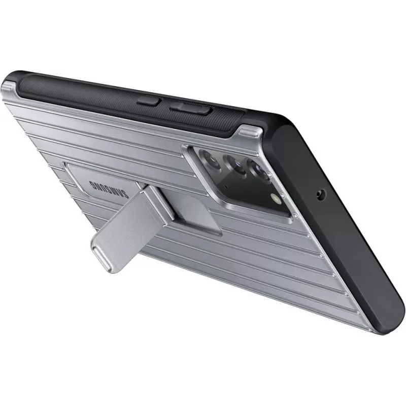 Samsung Galaxy Note 20 / Note 20 5G Protective Standing Cover Case Silver