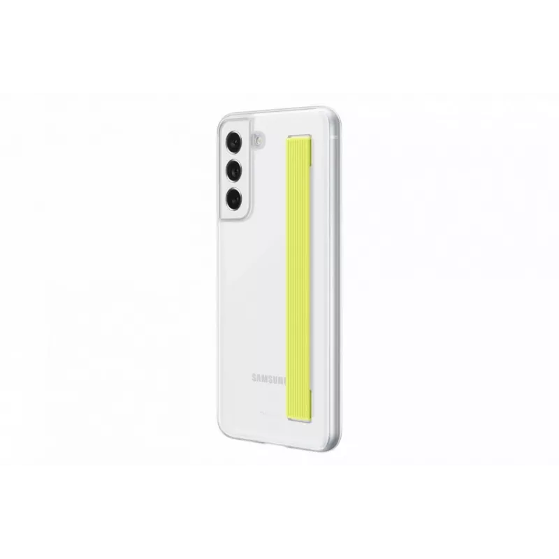 Samsung Galaxy S21 FE Clear Strap Cover Case White