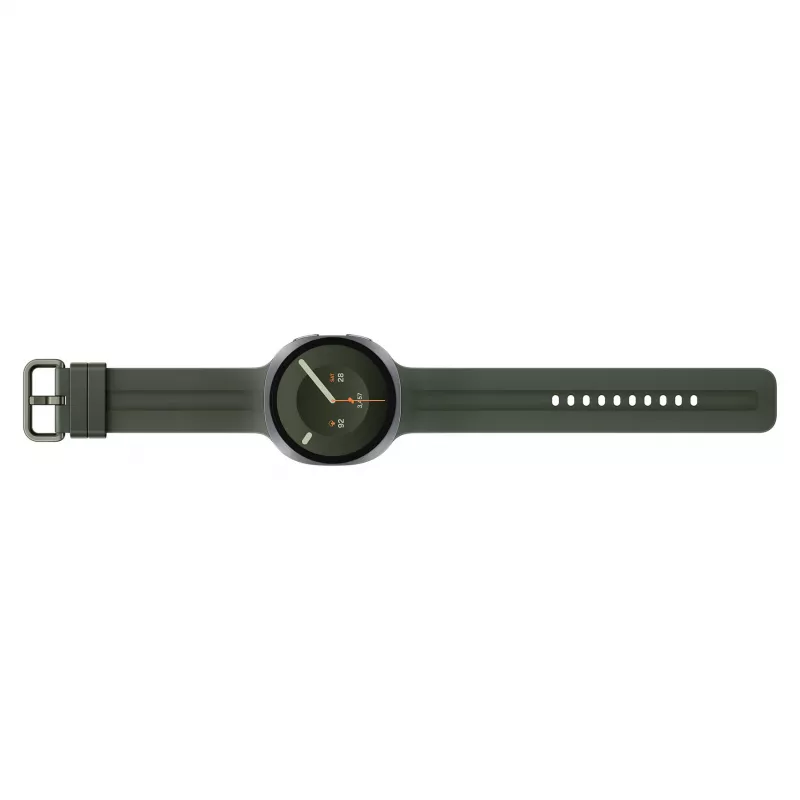 Samsung Galaxy Watch9 LTE 44 mm Silver Smartwatch with Olive Sport Band M/L