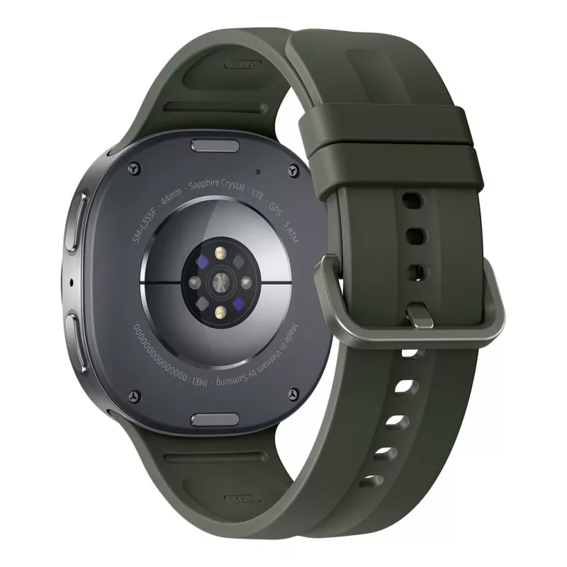 Samsung Galaxy Watch9 LTE 44 mm Silver Smartwatch with Olive Sport Band M/L