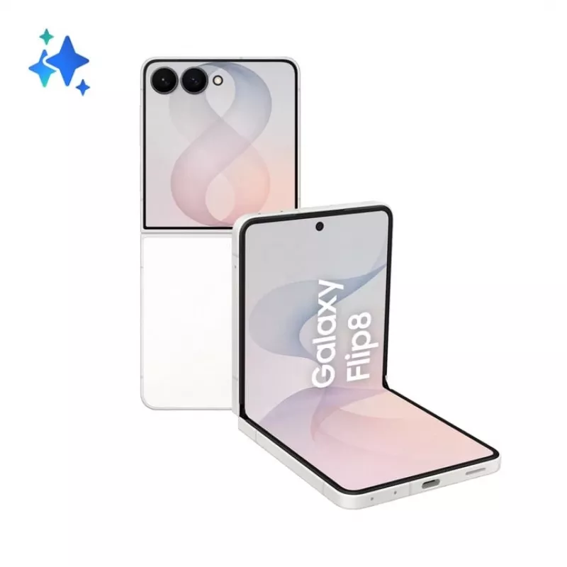 Samsung Galaxy Z Flip8 5G 256GB Cream - Foldable Smartphone, 6.9 inch Dynamic AMOLED 2X, 12GB RAM, Dual SIM