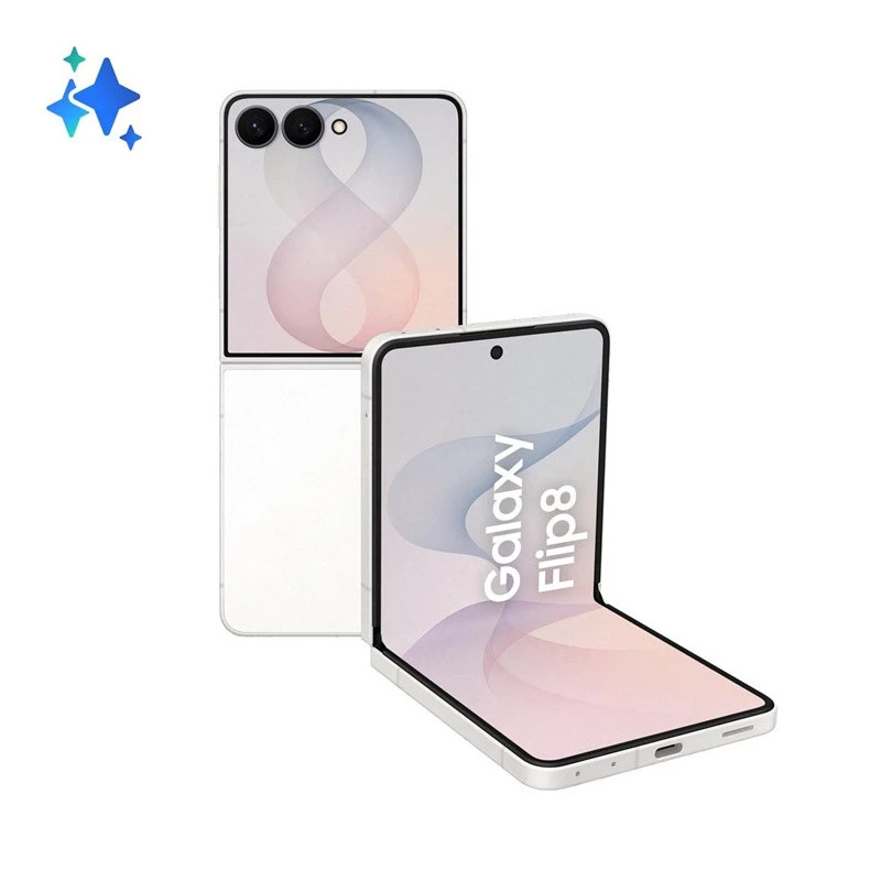 Samsung Galaxy Z Flip8 5G 256GB Cream - Foldable Smartphone, 6.9 inch Dynamic AMOLED 2X, 12GB RAM, Dual SIM