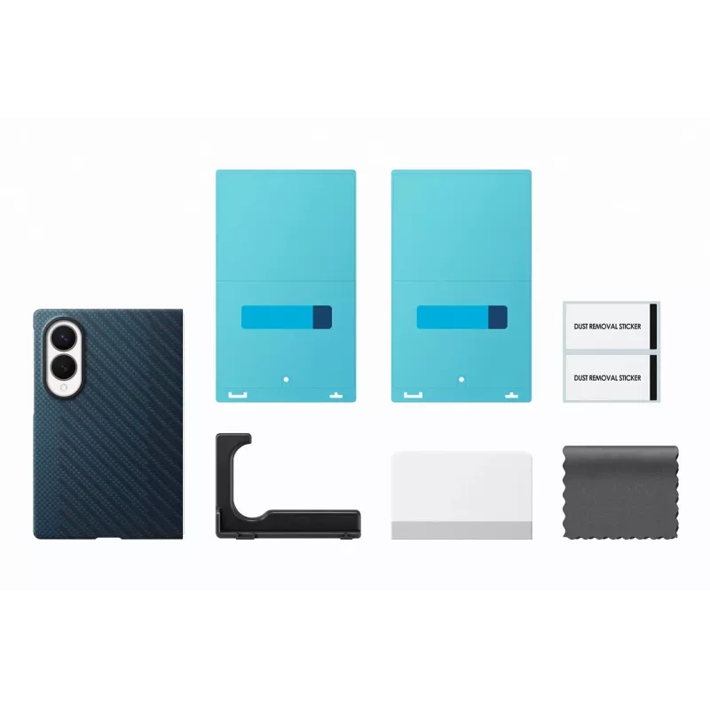 Samsung Galaxy Z Fold5 Carbon Magnet Standing Case - Navy (EF-KF971SNEGWW)