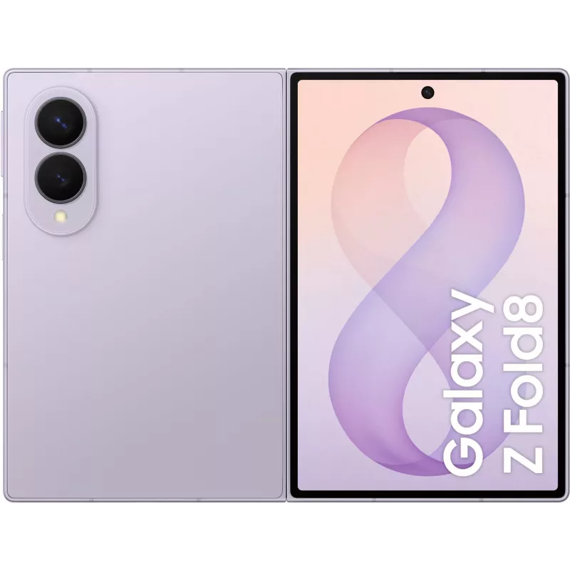 Samsung Galaxy Z Fold8 5G Smartphone, 12GB RAM, 256GB Storage, Lavender, 7.6 inch Dynamic AMOLED Display, Dual SIM, Android