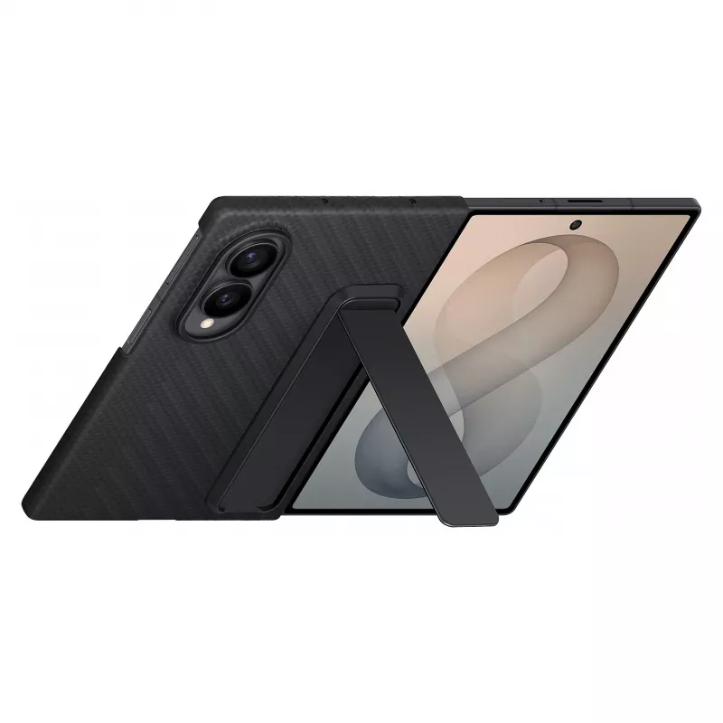 Samsung Galaxy Z Fold8 Carbon Standing Case with Kickstand – Black, EF-XF971SBEGWW