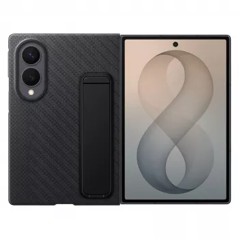 Samsung Galaxy Z Fold8 Carbon Standing Case with Kickstand – Black, EF-XF971SBEGWW