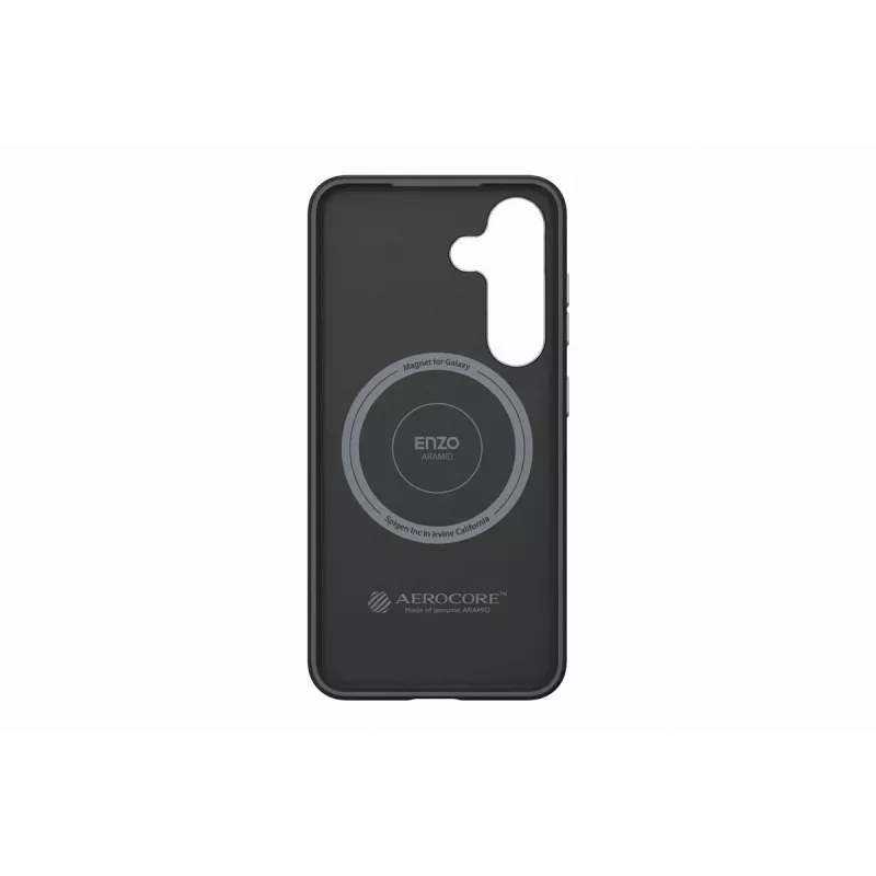 Samsung GP-FPS936PGABW Enzo Aramid Case for Galaxy S25 Plus, Black Silver