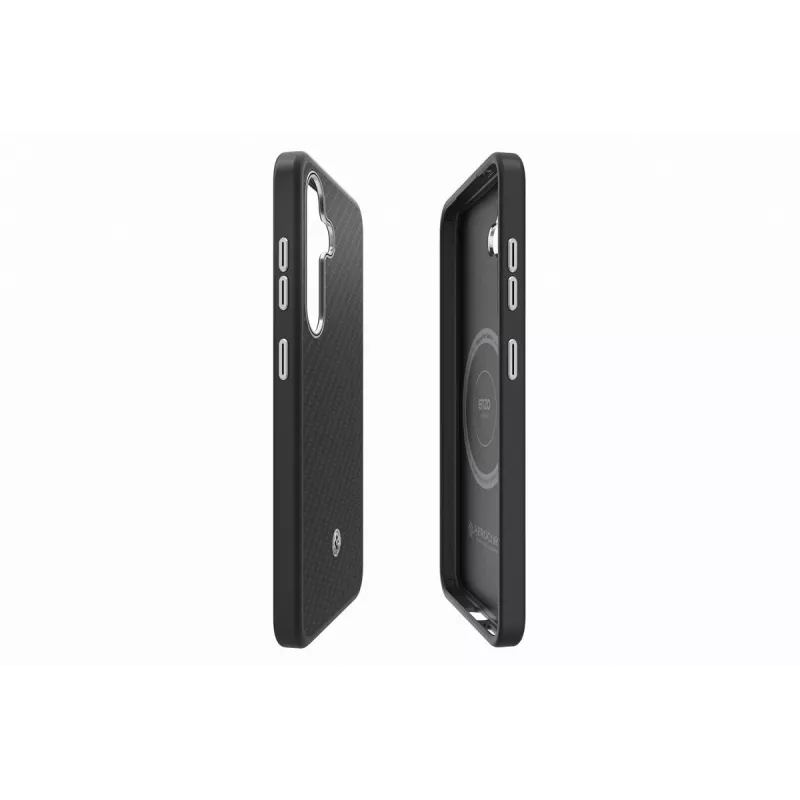 Samsung GP-FPS936PGABW Enzo Aramid Case for Galaxy S25 Plus, Black Silver