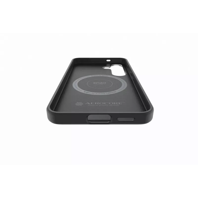 Samsung GP-FPS936PGABW Enzo Aramid Case for Galaxy S25 Plus, Black Silver