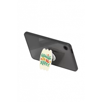 SAMSUNG GP-FPX115AMBGW Tab A9 Hybrid Edge Cover with Finger Tok Transparent, Green