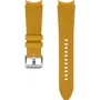 Samsung Hybrid Leather Band for Galaxy Watch4, Watch5, Watch6 (20 mm, M/L, Mustard Yellow)