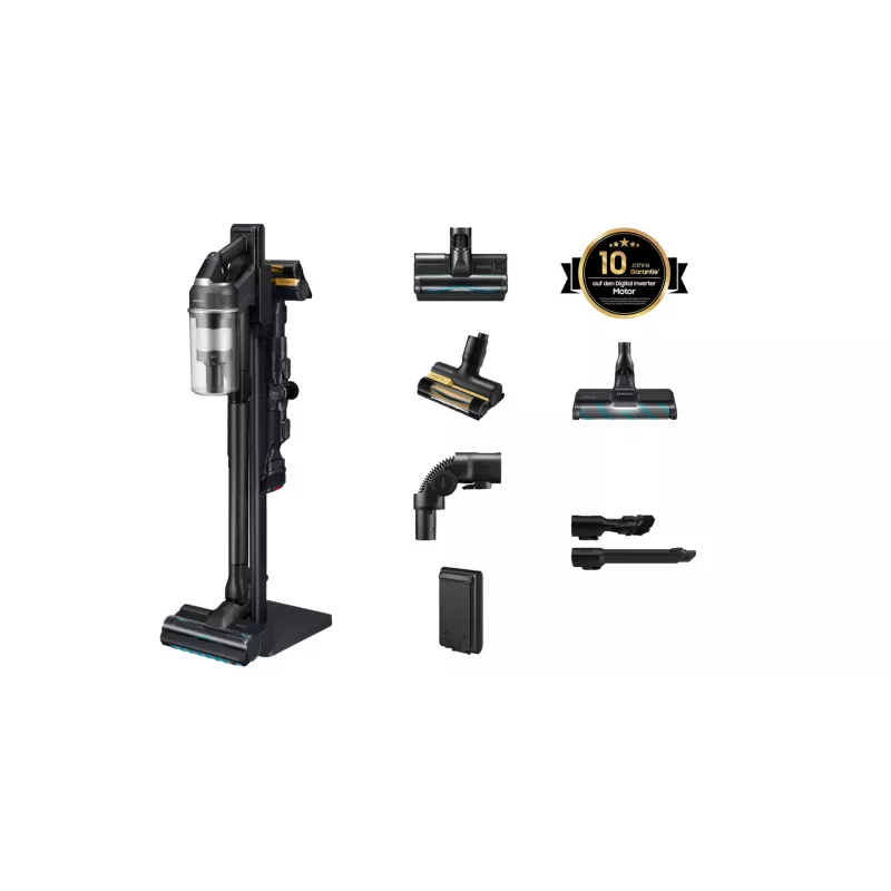 Samsung Jet 95S CompleteClean Cordless Stick Vacuum, 210 AW Suction, 60 min Runtime, Satin Greige