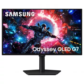 Samsung LS27HG702SUXEN 27-inch 4K UHD OLED Gaming Monitor, 165Hz, 0.03ms, HDR, Height Adjustable, Pivot, VESA