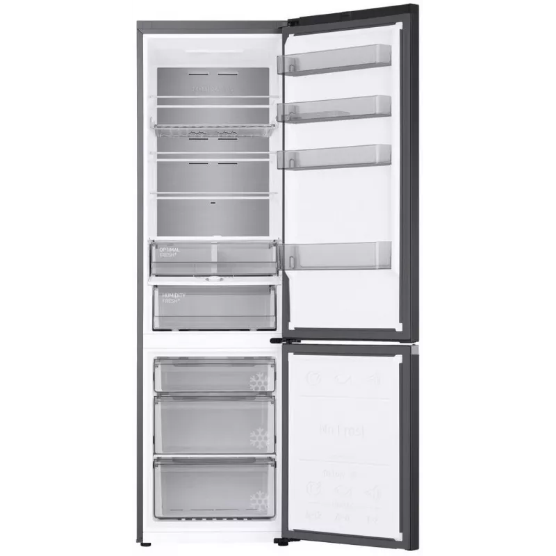 Samsung RB38C705CB1/EF 390L Total No Frost Fridge-Freezer with SpaceMax™ Technology, Digital Inverter Compressor, Energy Class C, Glam Black