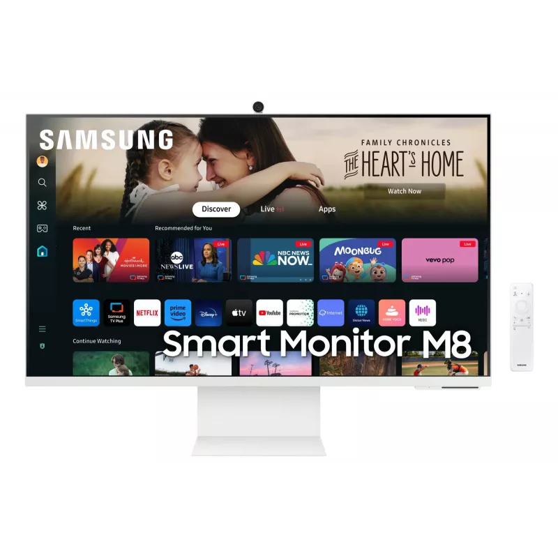 Samsung S32DM801UU M80D 32 inch Smart LED Monitor, 4K UHD, Tizen OS, HDR10+, USB-C 65W