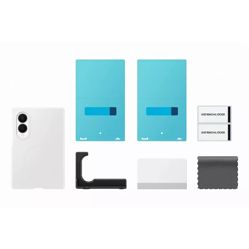 Samsung Silicone Magnet Case for Galaxy Z Fold 8 - White (MagSafe Compatible)