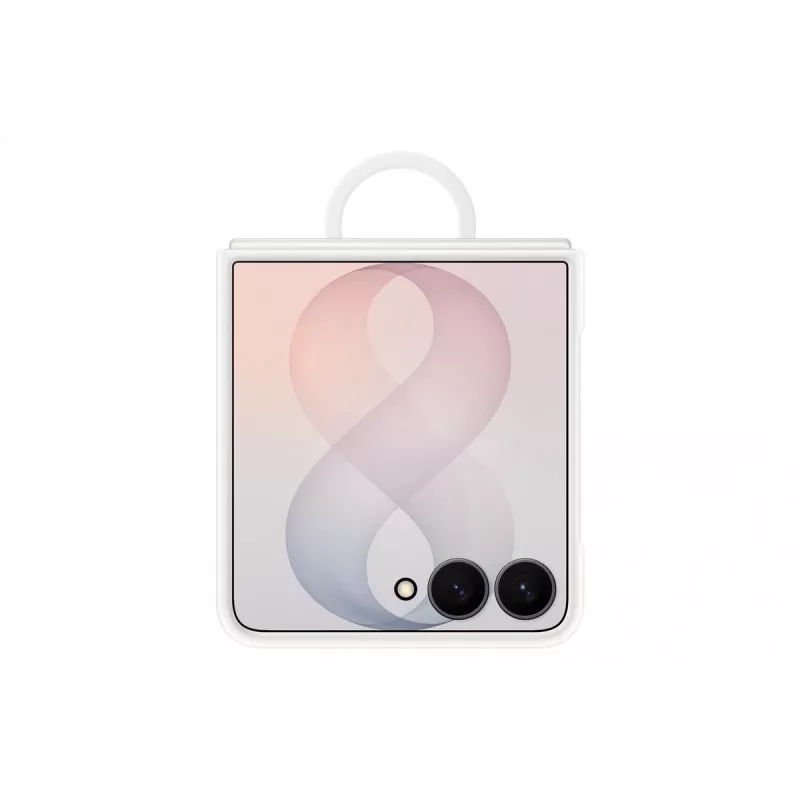 Samsung Silicone Ring Magnet Case for Galaxy Z Flip8, White