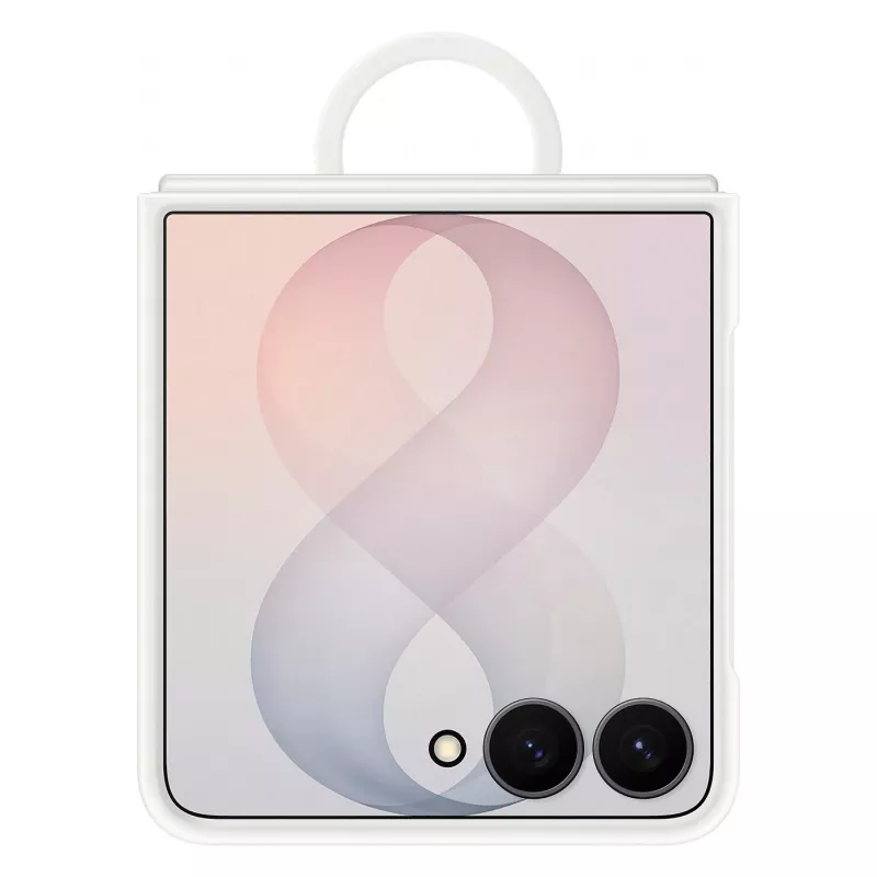 Samsung Silicone Ring Magnet Case for Galaxy Z Flip8, White