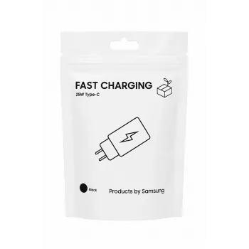 Samsung Travel Adapter TA800 25W USB-C PD PPS Wall Charger, Black