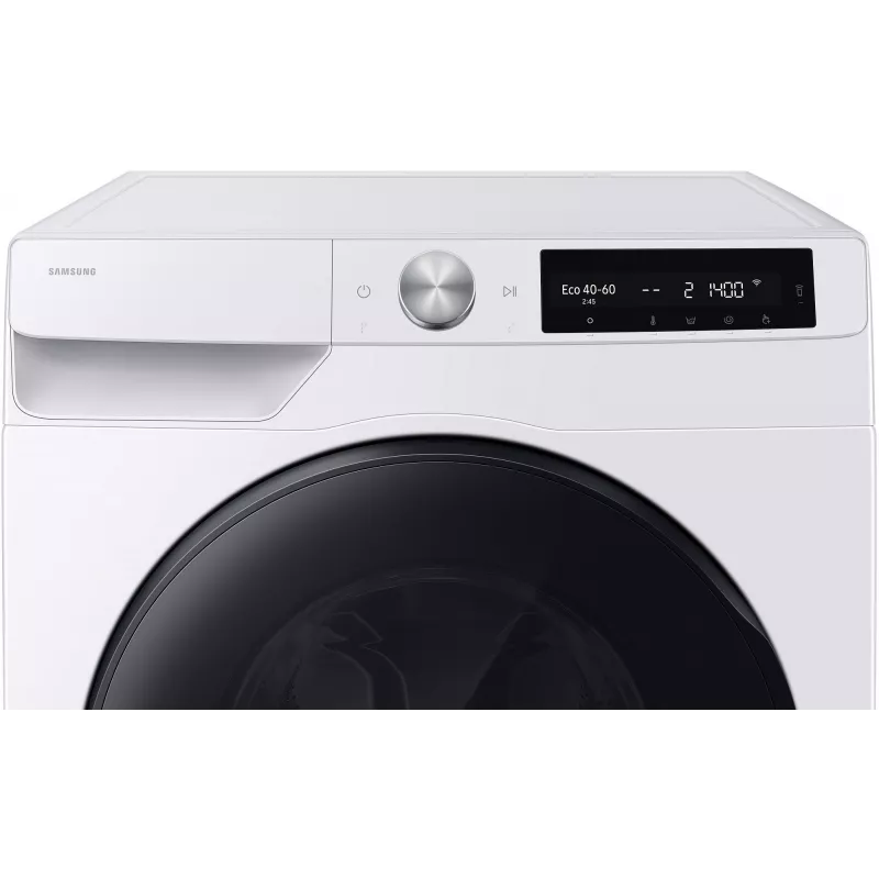 Samsung WD90HG6U94BEU4 Freestanding Washer-Dryer, 9 kg Wash / 6 kg Dry, 1400 rpm, EcoBubble, White
