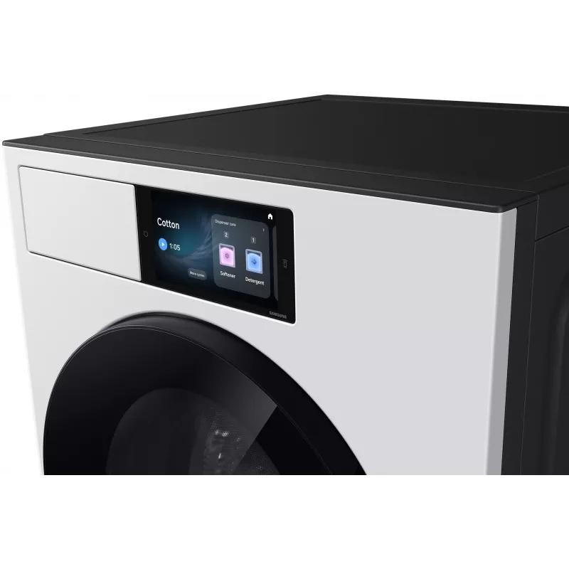 Samsung WF90H09C4WT2 9 kg 1400 rpm Front Load Washing Machine with Ecobubble Technology, Digital Inverter Motor, VRT Plus, Diamond Drum, LED Display, White