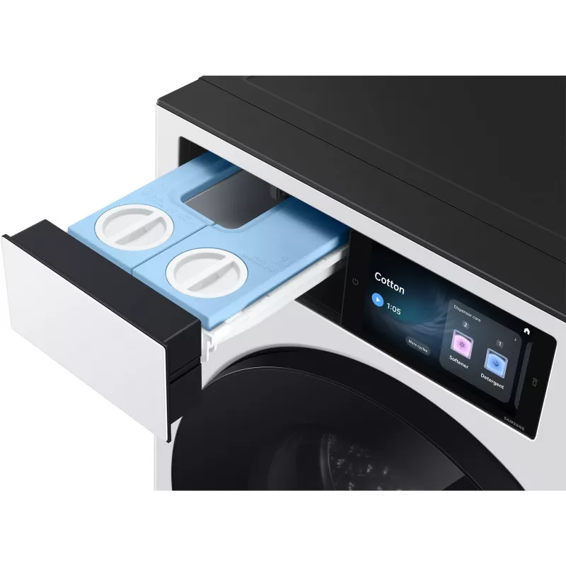 Samsung WF90H09C4WT2 9 kg 1400 rpm Front Load Washing Machine with Ecobubble Technology, Digital Inverter Motor, VRT Plus, Diamond Drum, LED Display, White