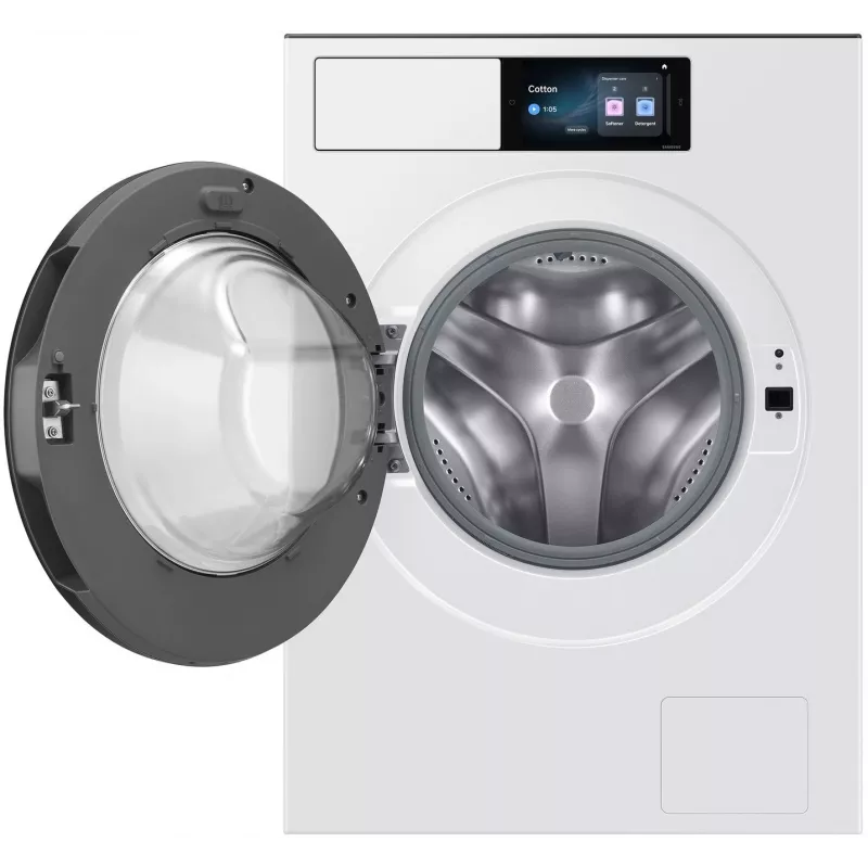 Samsung WF90H09C4WT2 9 kg 1400 rpm Front Load Washing Machine with Ecobubble Technology, Digital Inverter Motor, VRT Plus, Diamond Drum, LED Display, White