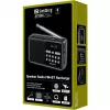 SANDBERG Speaker Radio FM+BT Recharge Portable Bluetooth Speaker with FM Radio, AUX, USB, MicroSD, 6W, Black