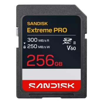 SanDisk Extreme PRO 256GB SDXC UHS-II V60 U3 Memory Card