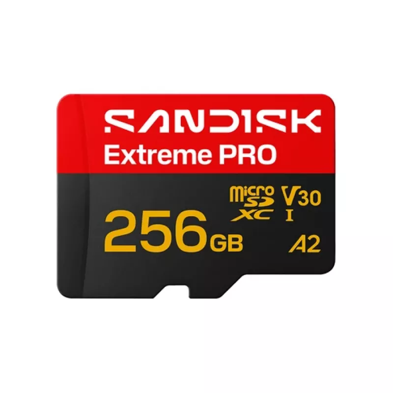 SanDisk Extreme PRO microSDXC 256 GB UHS-I U3 V30 A2 + SD Adapter